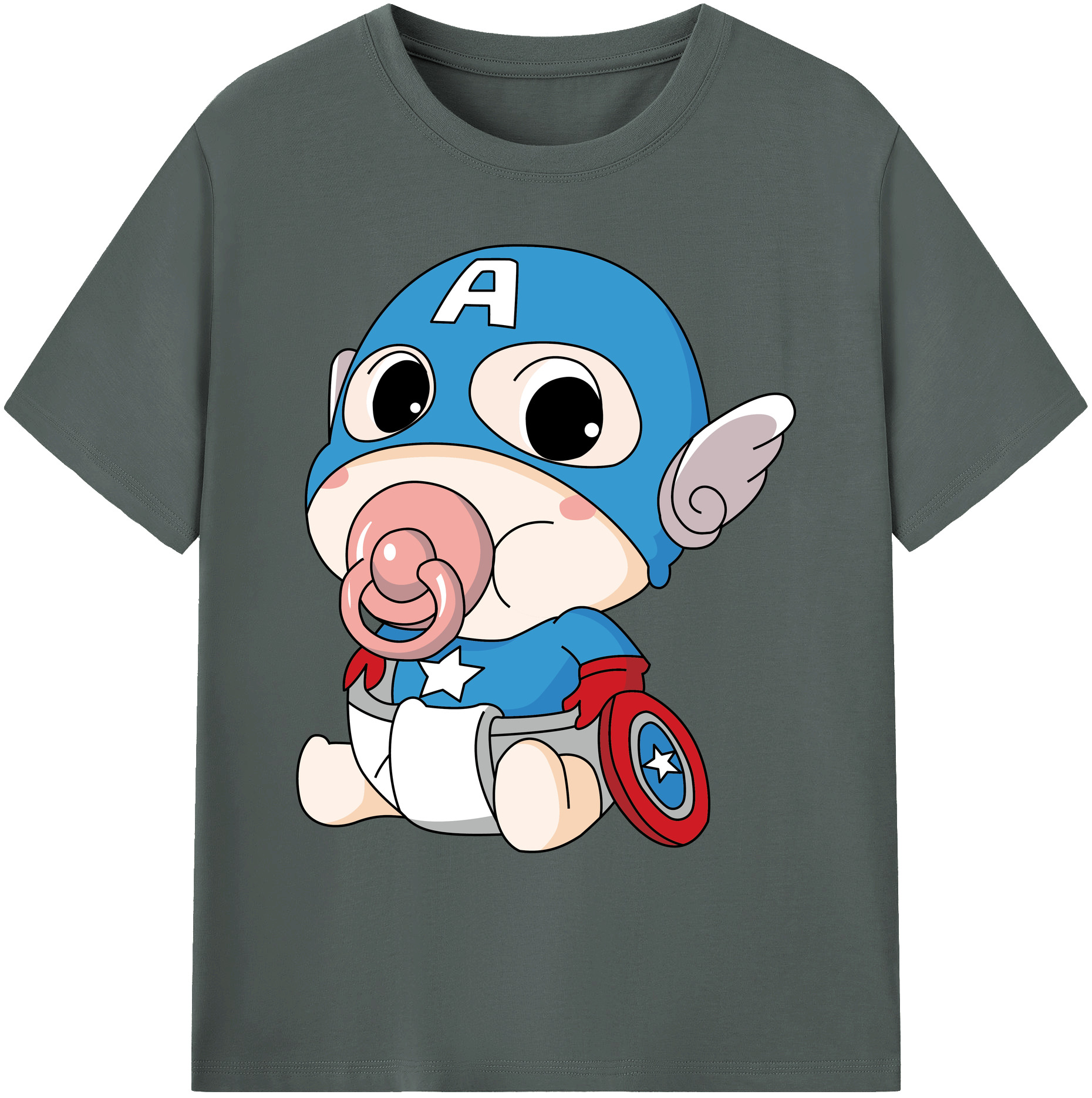 （画像用） アベンジャーズ The Avengers 綿100％ メンズ半袖Tシャツ｜肌触りやわらか＆通気性